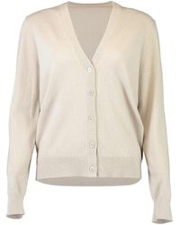 Michael Kors - V-Neck Buttoned Cardigan - Lyst
