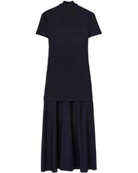 Jil Sander - Midikleid Im Layering-Look - Lyst