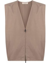 Fear of God ESSENTIALS - V-neck Zipped-up Gilet - Lyst