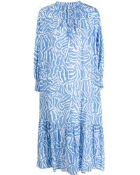 Diane von Furstenberg - Fortina Kleid mit abstraktem Print - Lyst