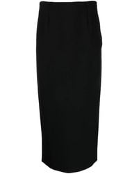 Emporio Armani - High-Waisted Straight Skirt - Lyst
