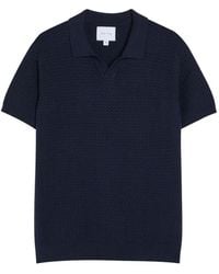 Raith - Polo En Maille Texturée À Col V - Lyst