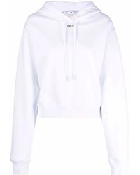 Off-White c/o Virgil Abloh - Off-Stamp Cropped Hoodie - Lyst