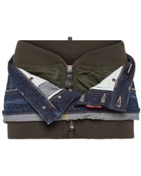 DSquared² - Hybrid Mini Skirt - Lyst