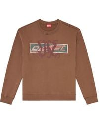 DIESEL - Sweat À Imprimé Graphique Et Patchs - Lyst