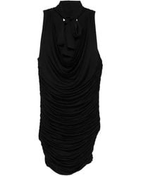 AYA MUSE - Drapiertes Brise Kleid mit Krawatte - Lyst