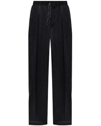 Maison Margiela - Satin-Finish Drawstring Trousers - Lyst