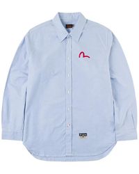 Evisu - Seagull-Print Oxford Shirt - Lyst