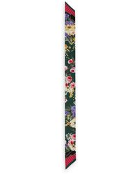 Dolce & Gabbana - Bandeau 6 x 100 aus Seidentwill mit Nachtblumen-Print - Lyst