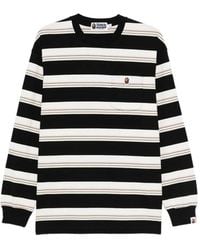 A Bathing Ape - Striped Chest-Pocket T-Shirt - Lyst
