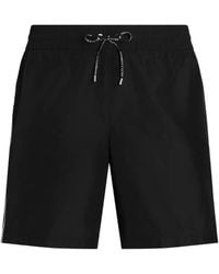 Dolce & Gabbana - Boxer De Bain En Toile - Lyst