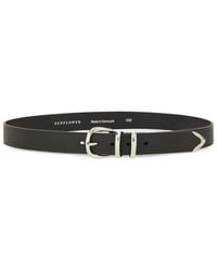 Ernest W. Baker Rose Buckle Belt in Black for Men | Lyst