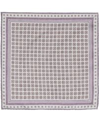Brunello Cucinelli - Seidenschal Mit Geometrischem Print - Lyst