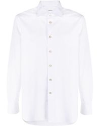 Kiton - Button-up Cotton Shirt - Lyst