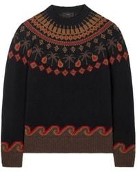 Alanui - Sweet Winter Jacquard-Knit Wool Sweater - Lyst