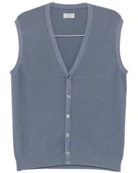 Gran Sasso - V-Neck Button-Up Vest - Lyst