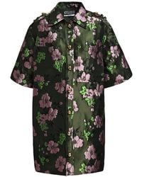 Essentiel Antwerp - Kinder Floral-Jacquard Shirt Mini Dress - Lyst