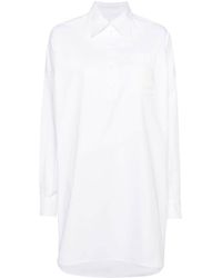 Moschino - Robe-chemise en coton biologique à patch logo - Lyst