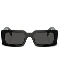 Prada - Oversize Logo-Arm Sunglasses - Lyst