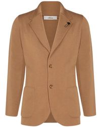 Lardini - Notched-Lapel Wool Jacket - Lyst