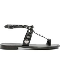 DONNARì - Studded Flat Sandals - Lyst