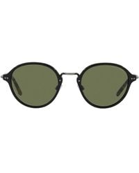 Giorgio Armani - Round Frame Sunglasses - Lyst