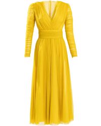 Ana Radu - Long-Sleeved Midi Dress - Lyst