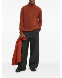 Les Deux - Pull Côtelé À Col Roulé - Lyst
