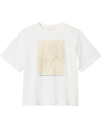 Twinset - Printed Embroidered T-Shirt - Lyst
