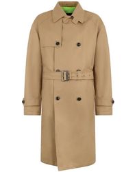 Herno - Double-Breasted Belted Trench Coat - Lyst