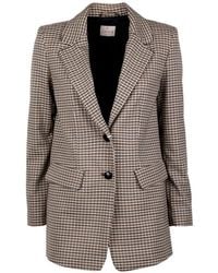 Emme - Houndstooth-Pattern Blazer - Lyst