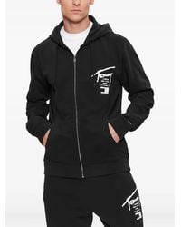 Tommy Hilfiger - Graffiti-Print Zip-Up Hoodie - Lyst