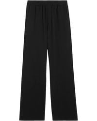 Ami Paris - Ami De Coeur-Plaque Cotton Trousers - Lyst