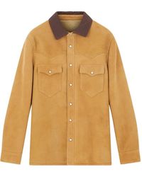 Fortela - Leather Shirt Jacket - Lyst