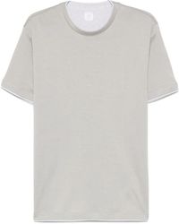 Eleventy - Double-Layered Cotton T-Shirt - Lyst