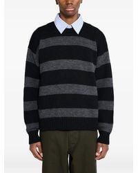 Margaret Howell - Striped Crew Sweater - Lyst