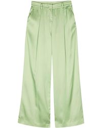 N°21 - Hose Satin Palazzo Trousers - Lyst