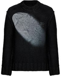 MM6 by Maison Margiela - Textured Knit Sweater - Lyst