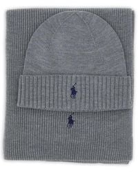 Polo Ralph Lauren - Set Con Berretto A Coste - Lyst