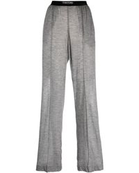 Tom Ford - Logo-waistband Cashmere Track Pants - Lyst
