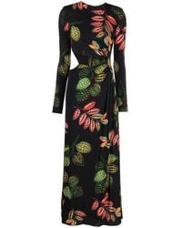 Elie Saab - Floral-print Cut-out Dress - Lyst