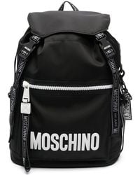 Moschino - Logo-print Zip-up Backpack - Lyst