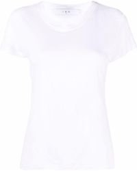 IRO - Short-sleeved Linen T-shirt - Lyst