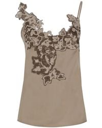 D.exterior - Lace-Trimmed Top - Lyst