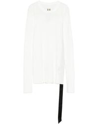 Rick Owens - Top con detalle de lazo y manga larga - Lyst