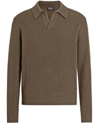 ZEGNA - Oasi Cashmere Polo Shirt - Lyst