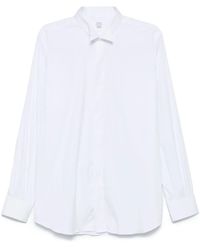 Mazzarelli - Camicia Con Colletto Diplomatico - Lyst