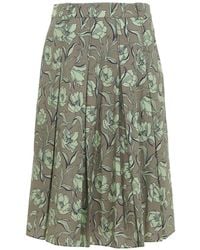 3.1 Phillip Lim - Floral-Print Pleated Midi Skirt - Lyst