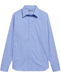 Balenciaga - Striped Long-Sleeve Shirt - Lyst