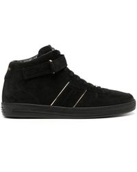 Tom Ford - Suede Logo-plaque Sneakers - Lyst